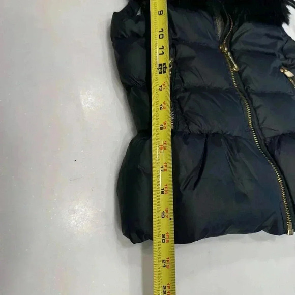 Juicy Couture Girls Puffer Vest , Size Medium, Black , Faux Fur Collar - Picture 6 of 9